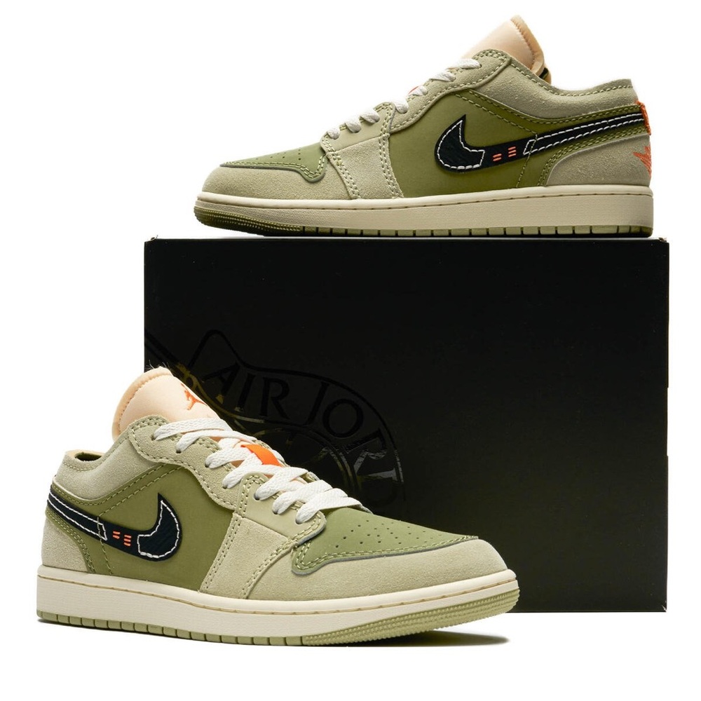 Air Jordan 1 low SE craft olive green size 5.5y (6.5 womens) brand new with box
